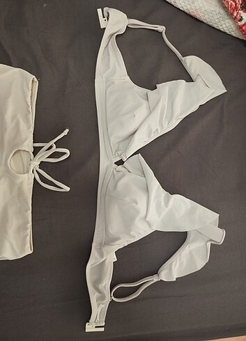LC Waikiki açık gri bikini takım 