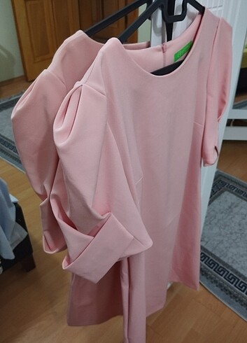 Seker Pembe mini elbise