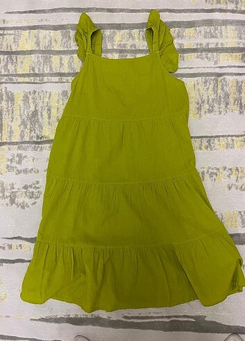 Mango Mango 13-14 yaş yeşil elbise