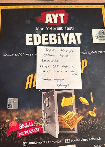 AYT Edebiyat Alan Yeterlilik Testi Kitabı