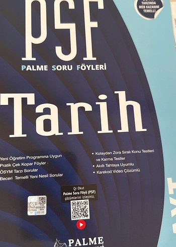 PSF Tarih Soru Föyleri AYT - Yeni Nesil Testler