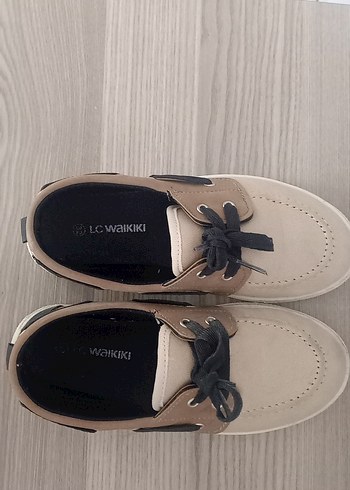 LC Waikiki Bej Bağcıklı Erkek çocuk Özel Gün Ayakkabısı