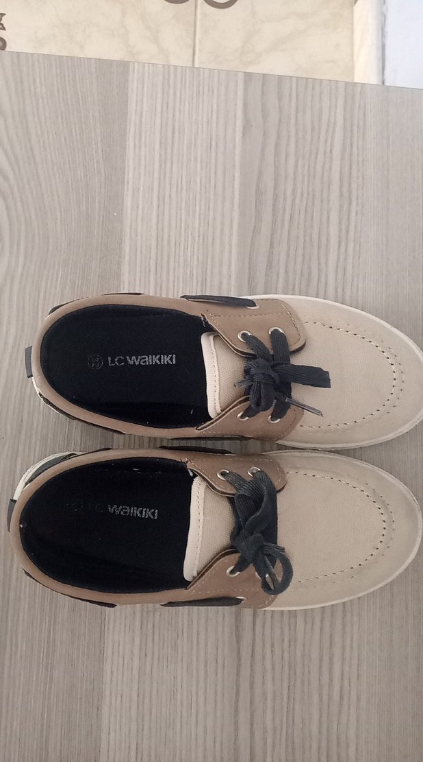 Bej Bağcıklı Erkek çocuk Özel Gün Ayakkabısı - Görsel 2