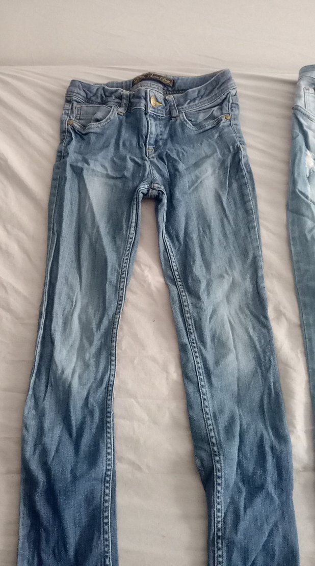 Düğmeli Mavi  çocuk Jean - Görsel 2