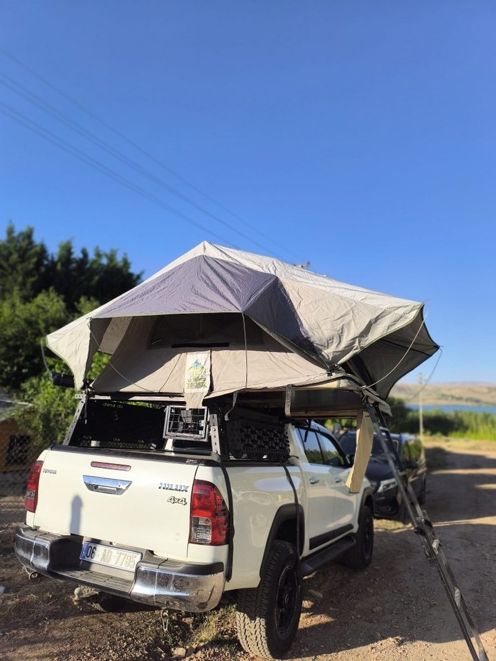 Araba Çadırı Çift Katmanlı Yağmur Su Geçirmez - Görsel 5