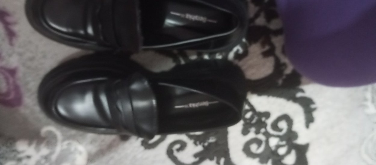 Siyah Tokalı kadın ayakkabı Loafer - Görsel 2