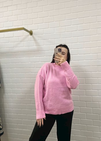 Salaş Kesim Pembe Kadın Kazak