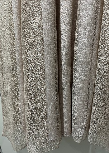 Krem renk Dantel Detaylı Uzun Kollu Elbise - Görsel 4