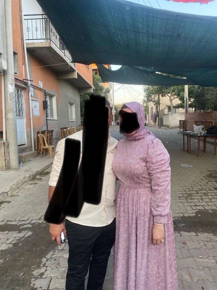 Lila Uzun Kollu Zarif Abiye Elbise - Görsel 2