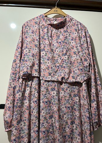 Pembe Bohem Uzun Salaş Elbise - Görsel 2