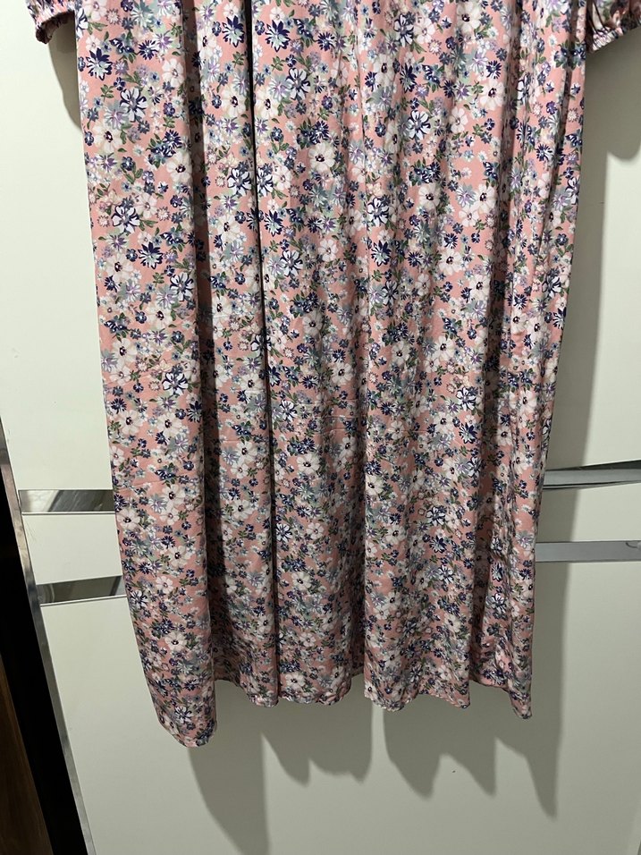 Pembe Bohem Uzun Salaş Elbise - Görsel 3