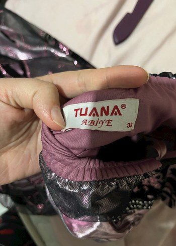 Pembe Straplez Gotik Uzun Abiye Elbise - Görsel 4