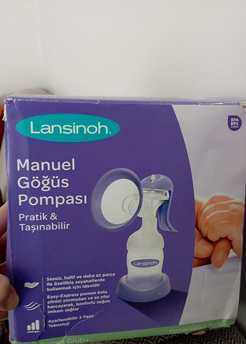 Lansinoh Manuel Göğüs Pompası Mor