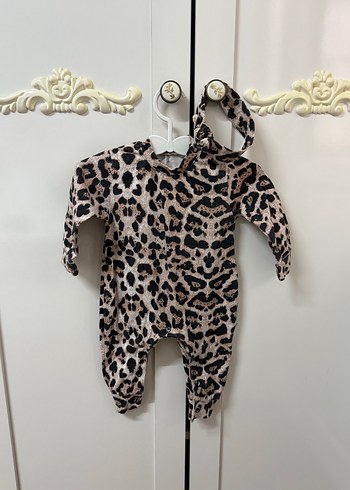Kahverengi Leopar Desenli Bebek Tulum