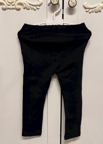 Kız Çocuk Siyah Düz Tayt - Görsel 2