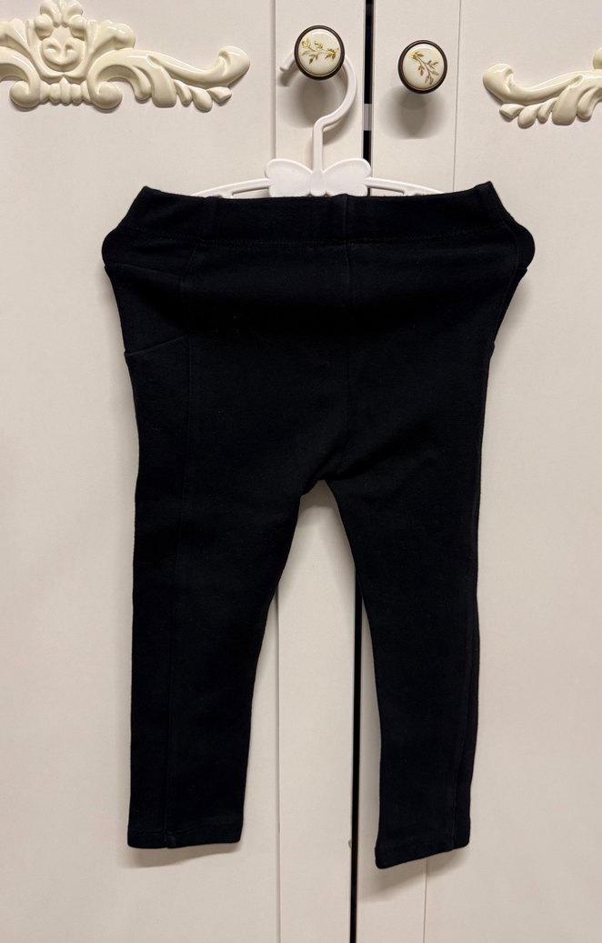 Kız Çocuk Siyah Düz Tayt - Görsel 2