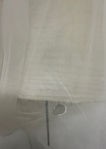 Kız Çocuk Beyaz Fırfırlı Pamuk Etek - Görsel 4