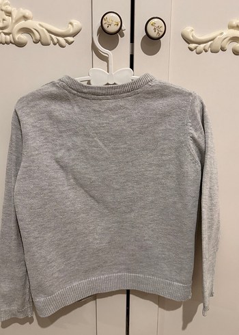 Gri Kız Çocuk Düğmeli Triko Hırka 3-4 yaş - Görsel 2