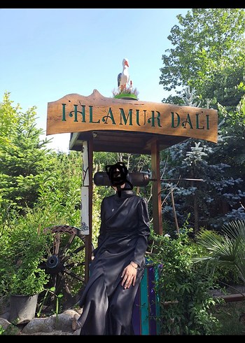 Siyah saten abiye - Görsel 4