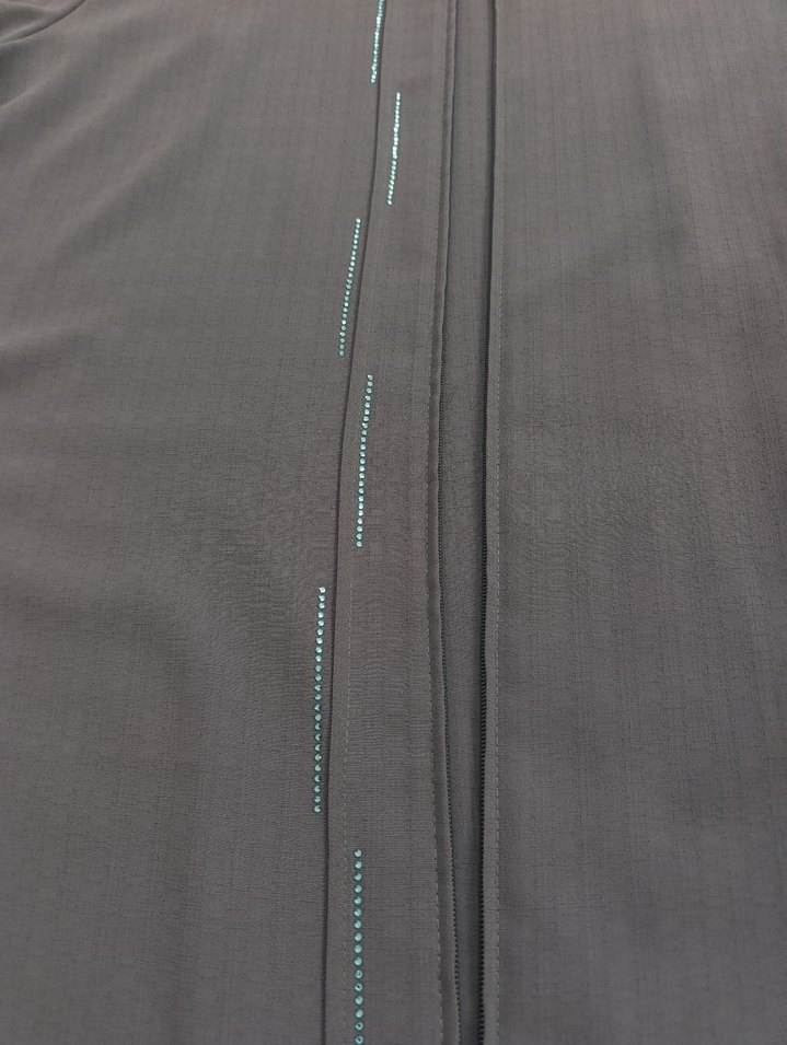 Kadın su yeşili Uzun Kollu Salaş Uzun Ferace - Görsel 3