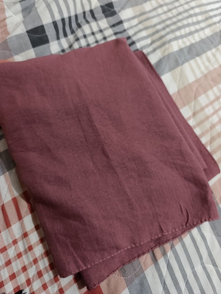 mürdüm Keten Kadın Şal - Görsel 2