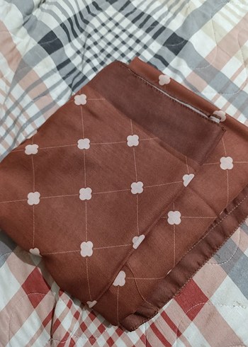 Drapeli Kahverengi Kadın Şal - Görsel 5