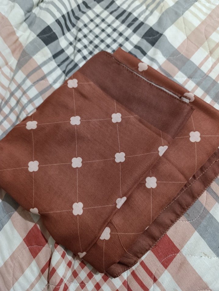 Drapeli Kahverengi Kadın Şal - Görsel 5