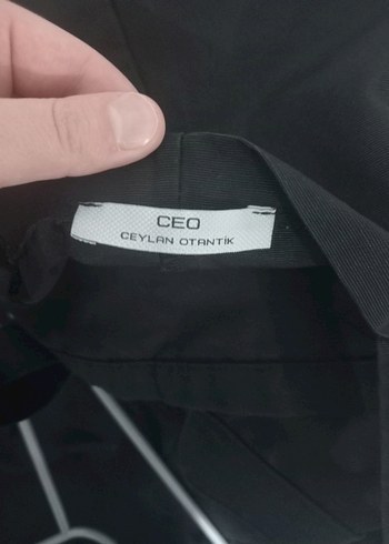 Siyah keten Salaş Uzun tulum - Görsel 3