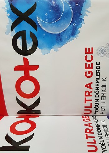  Beden Renk Kotex Ultra Gece 16'lı Süper Ekonomik Paket 2'li