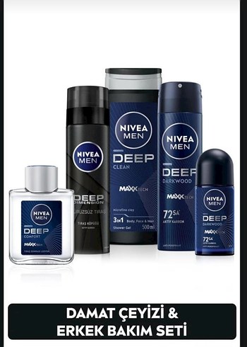 Damat Çeyizi & Erkek Bakım Seti 5`li - Görsel 3