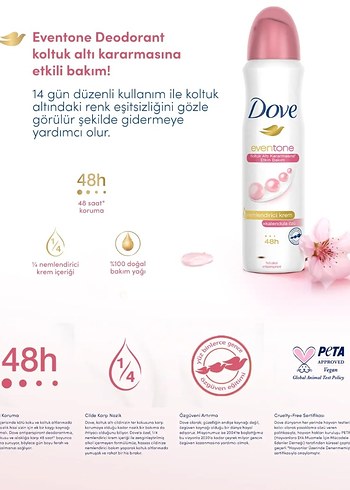 Dove Eventone Original Deodorant 150 Ml - Görsel 4