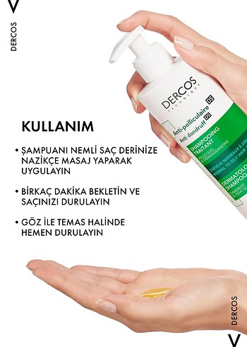 Vichy Dercos Kepek Karşıtı Şampuan 390 ml - Görsel 5