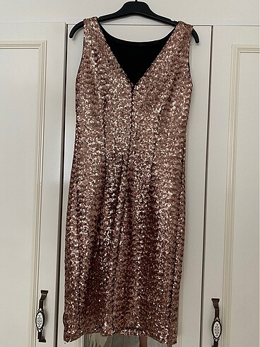 Bakır Payetli Abiye - Görsel 2