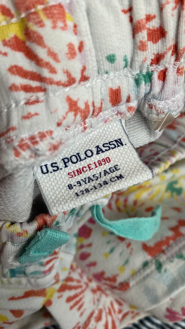 Renkli Batik Pamuklu Kız Şort - Görsel 4