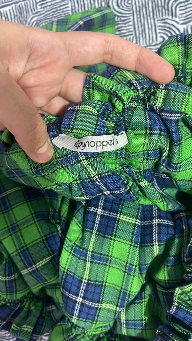 Yeşil Renkli pileli kadın bluz - Görsel 3