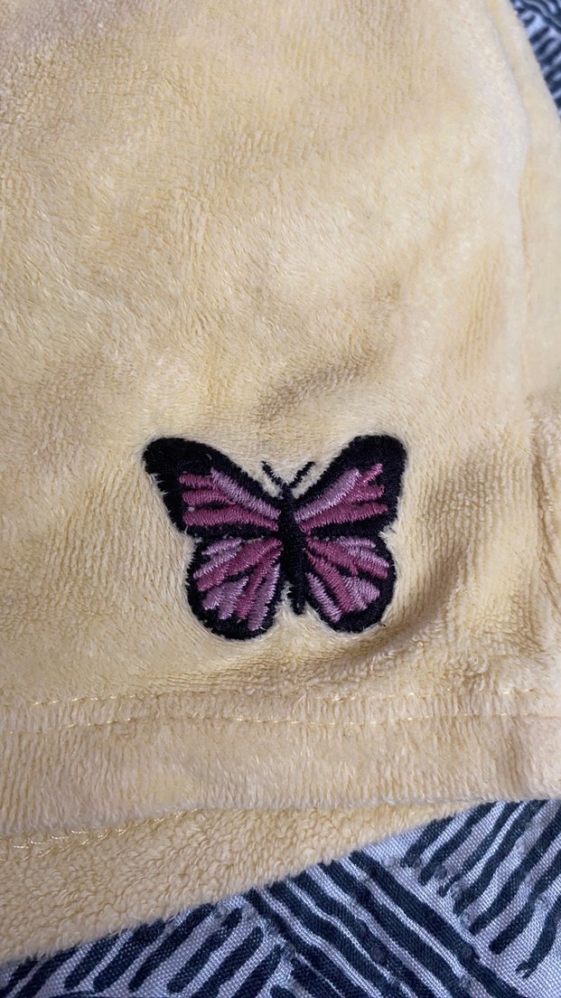 Sarı Nakışlı Kadın Mini Şort - Görsel 2