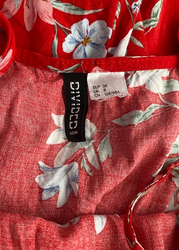 Kırmızı Çiçek Desenli Bohem Kadın Tulum - Görsel 2