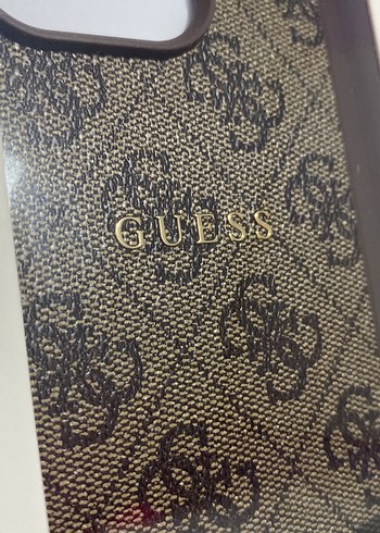 Bohem Tarzı Kahverengi Guess Fermuarlı Telefon Kılıfı - Görsel 2