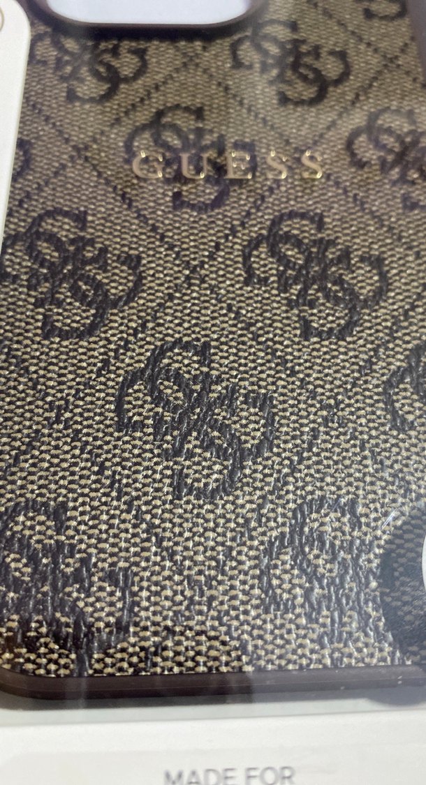 Bohem Tarzı Kahverengi Guess Fermuarlı Telefon Kılıfı - Görsel 3