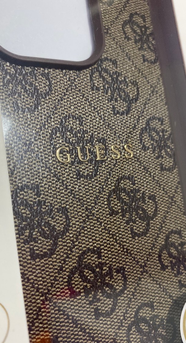 Bohem Tarzı Kahverengi Guess Fermuarlı Telefon Kılıfı - Görsel 2