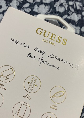 Mor Parlak Simli Guess Telefon Kılıfı - Görsel 3