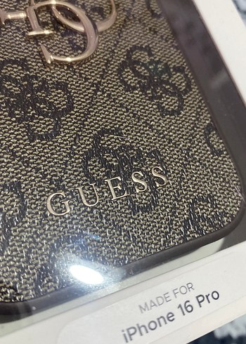 Guess Kahverengi Elastik iPhone 16 Pro Kılıf - Görsel 3