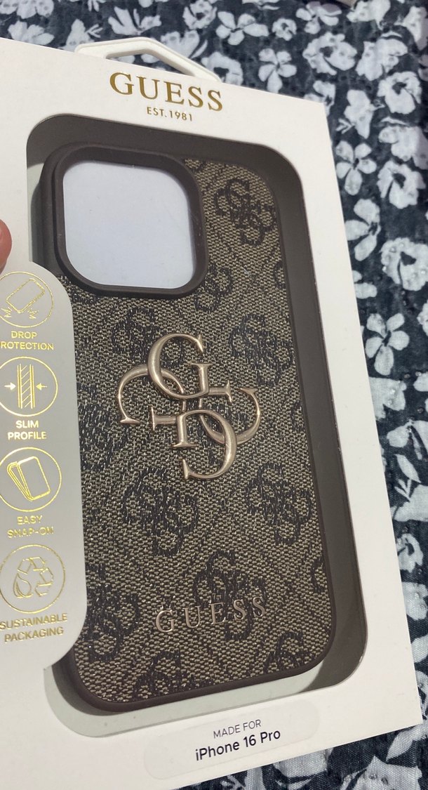 Guess Kahverengi Elastik iPhone 16 Pro Kılıf - Görsel 2