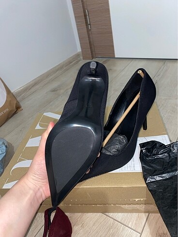 38 Beden siyah Renk stiletto topuklu ayakkabı