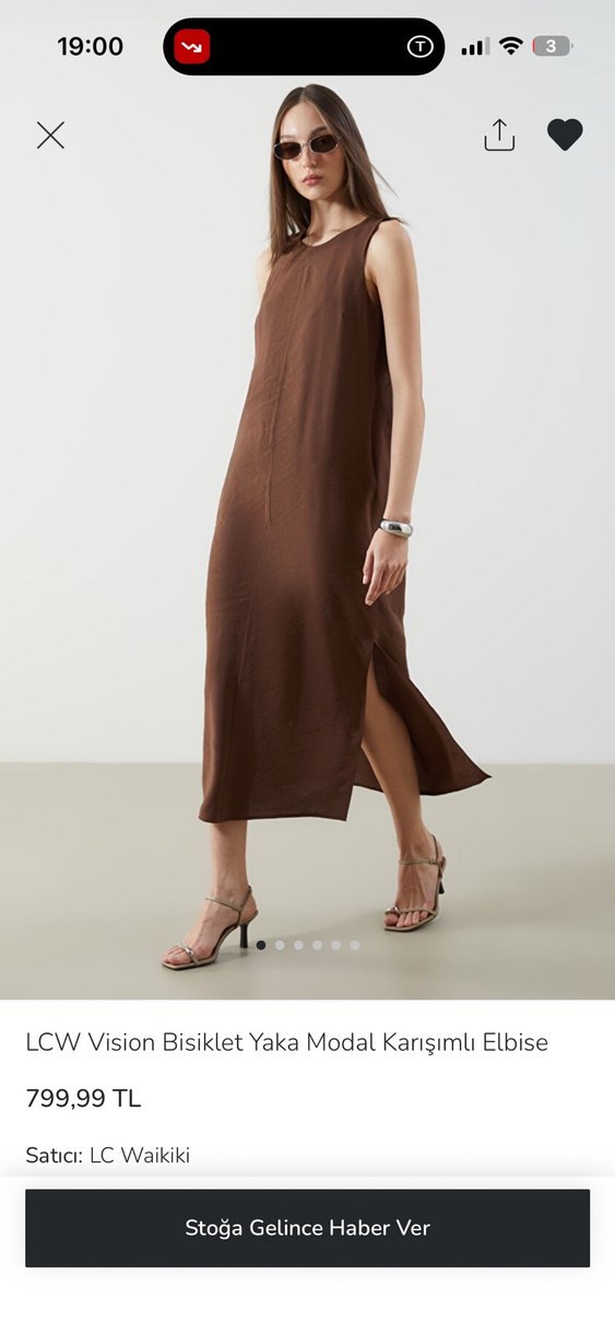 Kadın Camel Drapeli Süet Uzun Elbise - Görsel 3