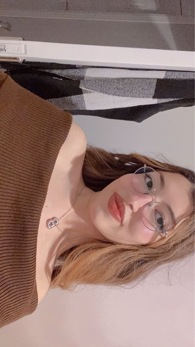 Kahverengi Triko Uzun Kollu omuzu açık kazak - Görsel 2