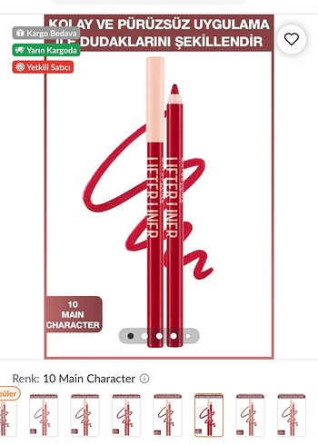 Kırmızı dudak kalemi - Görsel 4