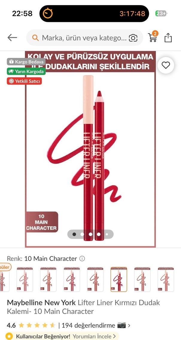 Kırmızı dudak kalemi - Görsel 4