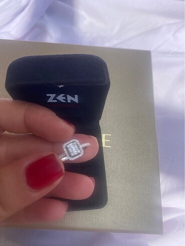  Beden beyaz Renk Zen baget pırlanta