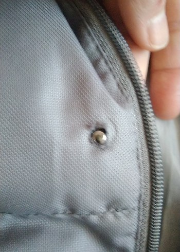 Gri Kapüşonlu Kız çocuk Yelek - Görsel 5